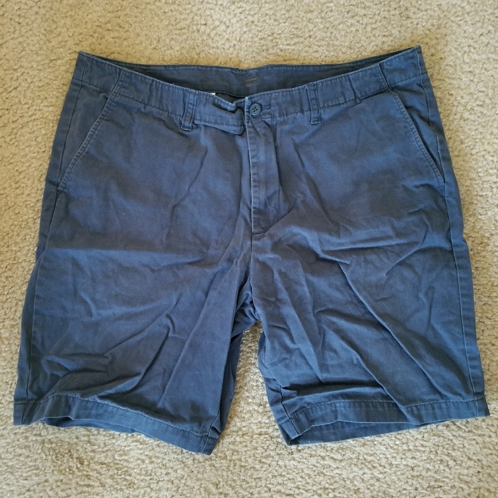 Old Navy Flat Front Blue Khaki Shorts